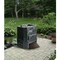 Black Plastic 94 Gallon Compost Bin with Locking Lid and Sliding Doors